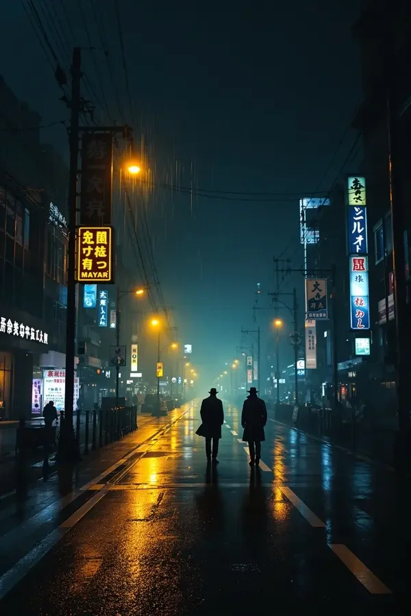 夜行灯 灯箱海报